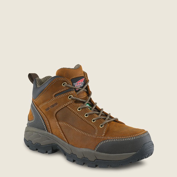 Red Wing Mens Truhiker - 5-inch Csa Safety Toe - Hiking Boots Brown - 6391SXYUZ